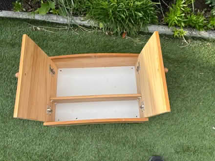 Photo of free Wooden wall cabinet with shelf (West End GU24) #3