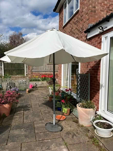 Photo of free Garden parasol and base (CH2 Newton) #1