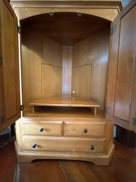 Photo of free Corner Cabinet (for TV or storage) (Hollis Street, Groton) #1