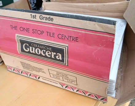 Photo of free White ceramic tiles - part box (WD19 South Oxhey) #1