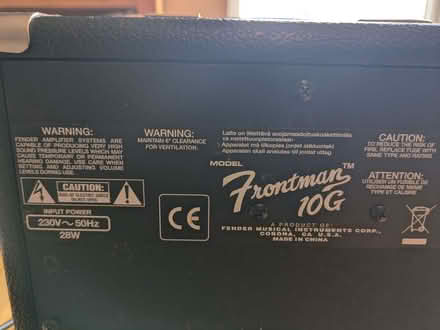 Photo of free Fender Frontman 10G Amplifier - NEEDS REPAIR (Treuddyn CH7) #2