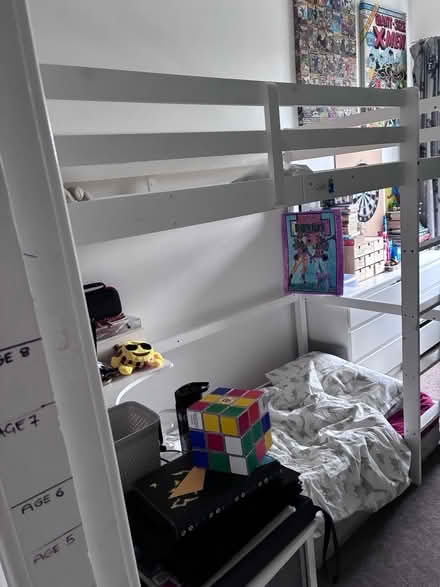 Photo of free High sleeper bed with built in desk (Mirfield WF14) #2