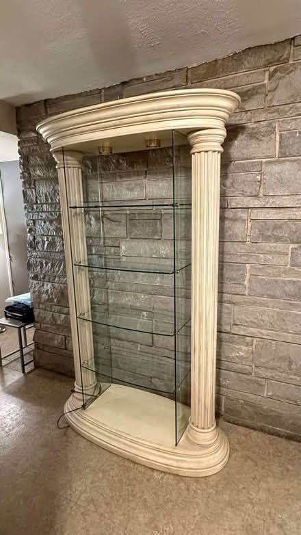 Photo of free Large curio cabinet w shelves (Glen ellyn) #1