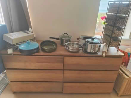 Photo of free Cookery ware, Ikea Drawers (Shoreham Beach BN43 5LG) #1