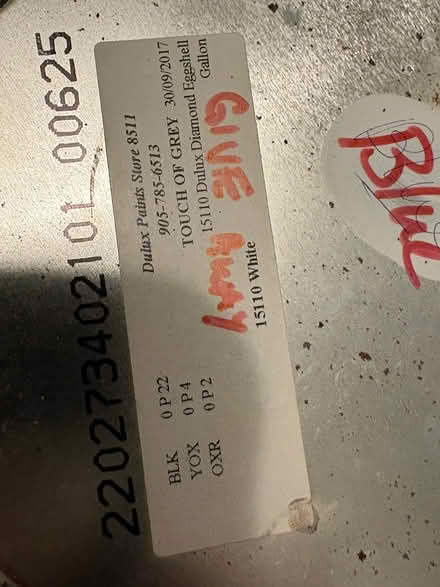 Photo of free Blue indoor paint (L5L 5P5) #2