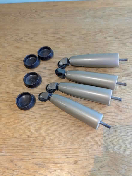 Photo of free 4 bed legs with wheels (Liphook GU30) #1