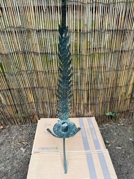 Photo of free vintage metal candlestick holder (Loddon) #1