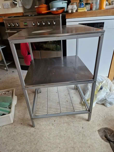 Photo of free Two Ikea Udden stainless steel kitchen trollys (Stoke Newington N16) #1