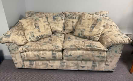 Photo of free 2 matching love seats (Yardley) #1