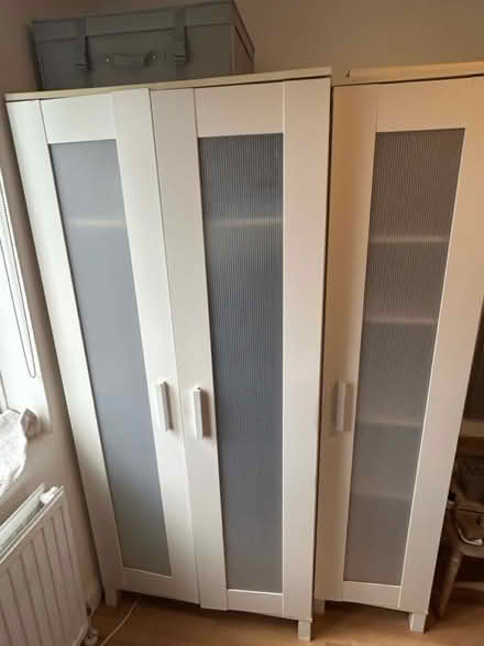 Photo of free White Wardrobe & Shelving Unit (kingston upon thames, KT2) #2