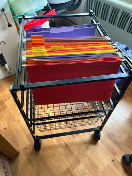 Photo of free Wire hanging folder cart with bins (Croton-on-Hudson) #1