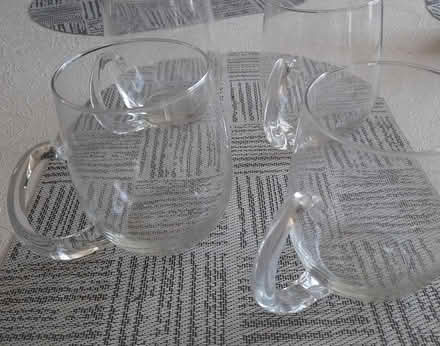Photo of free Set of four glass beer mugs (Brimley and Finch, Agincourt) #2
