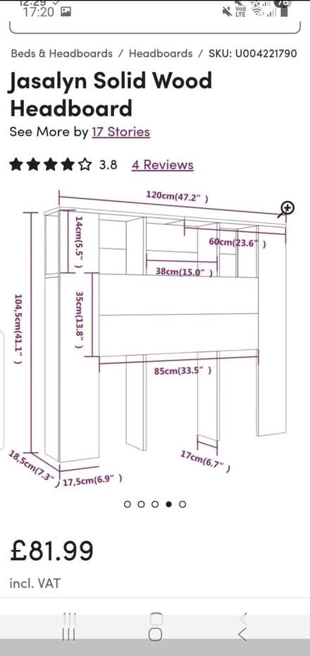 Photo of free Storage headboard for small double bed (Lye Valley OX3) #3