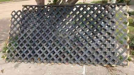 Photo of free Used: 2 Large wooden lattice panels (77040) #1