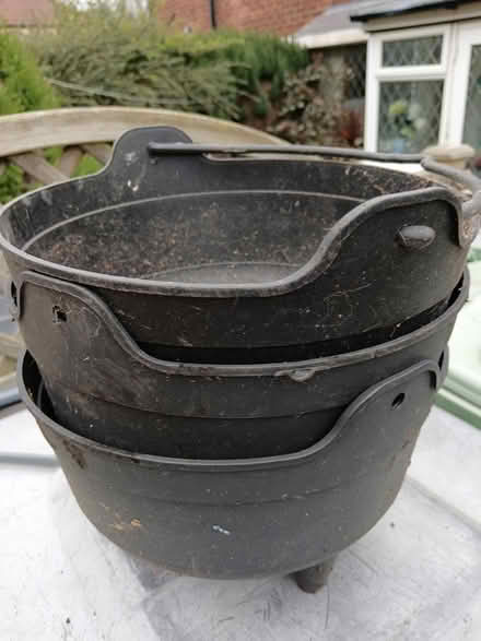 Photo of free Three plastic plant pots (Bramley, Leeds LS13) #2