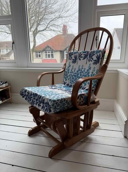 Photo of free Wooden Rocking Chair (Bare LA4) #2