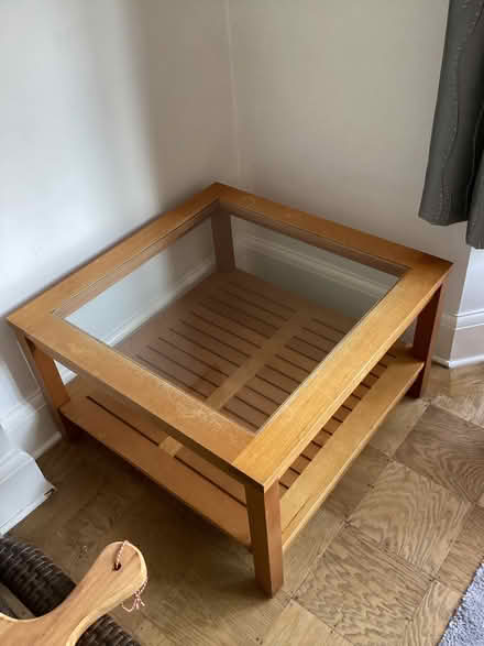 Photo of free Coffee table with glass top and shelf (West Wickham BR4) #1