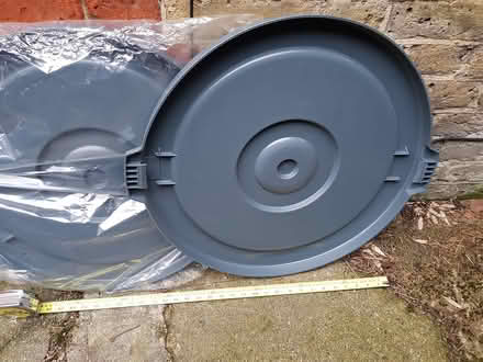 Photo of free Plastic dustbin lids x 2 (Streatham SW16) #1