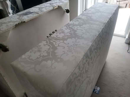Photo of free Vispring Sprung Double Divan Base - Cream Satin Damask (Welwyn Garden City AL8) #2
