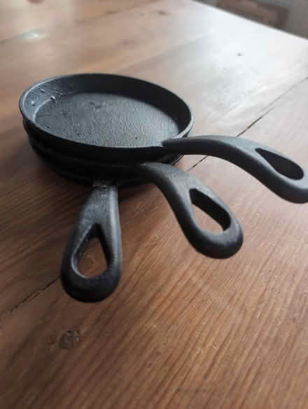 Photo of free 3 Tiny cast irons (Petworth/Brightwood) #1