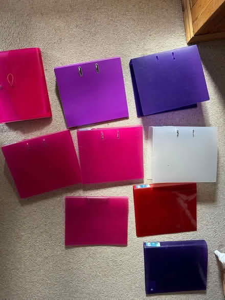 Photo of free 5 x A4 plastic lever arch files ring binder files 1 x folio (North Ascot SL5) #1
