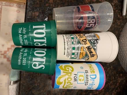 Photo of free Five plastic cups (various sizes) (Eckington) #1