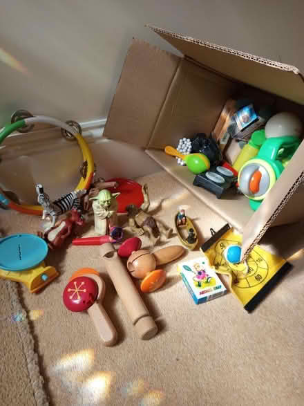 Photo of free Box of baby/ toddler playthings (Freckleton PR4) #1