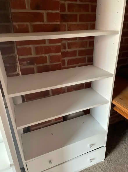 Photo of free Tall wood shelves (loughborough) #4