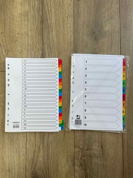 Photo of free Index dividers (Horsham) #1