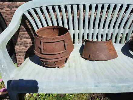 Photo of free Rusty old cast iron stove parts (Stanley Gate L39) #1