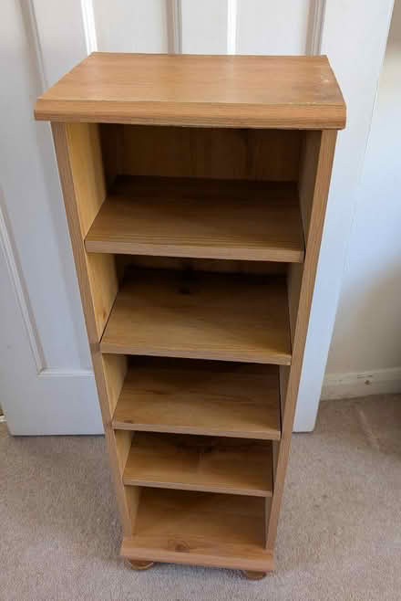 Photo of free Slim mid height pine shelves (Chessington KT9) #1