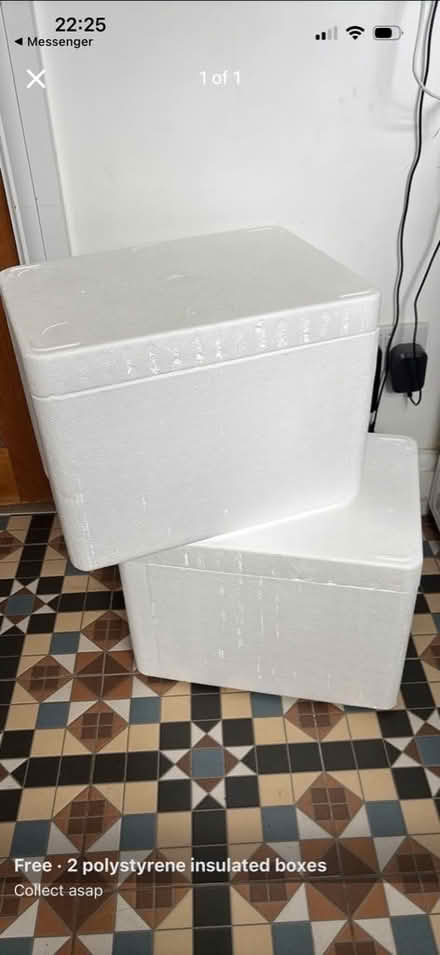 Photo of free Two polystyrene boxes (Woking GU21) #1