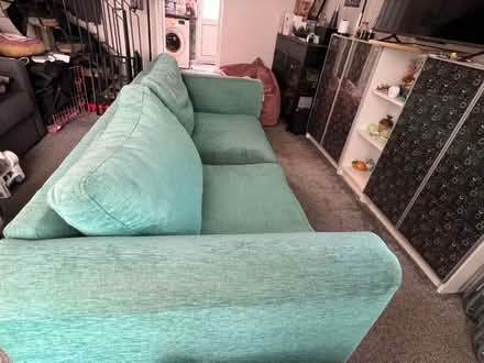 Photo of free Green teal sofa (BH17 canford heath) #3