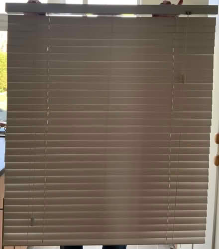 Photo of free White wooden slated window blind (West Oxfordshire OX28) #1