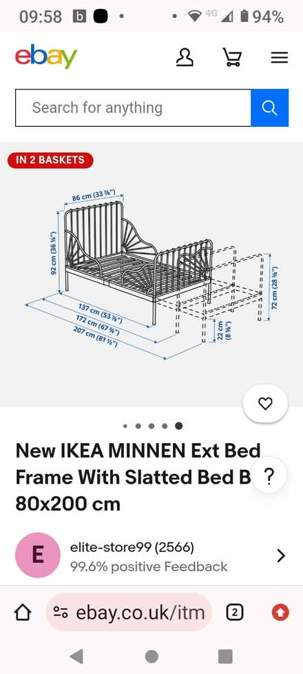 Photo of free IKEA single bed frame (coventry CV6) #3