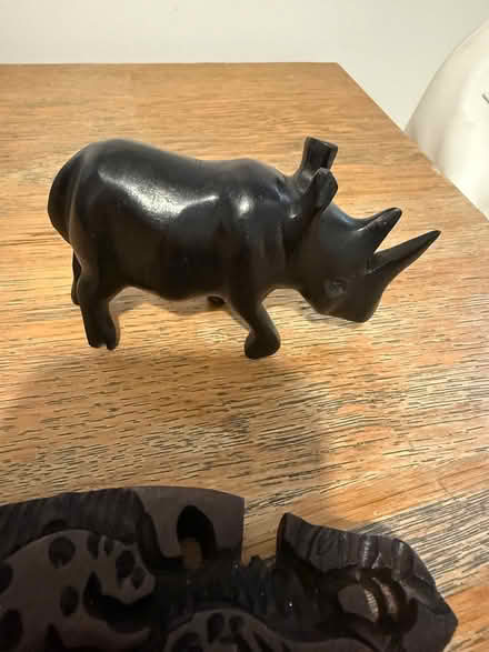 Photo of free Africa plaque and rhino figure (Carshalton) #2
