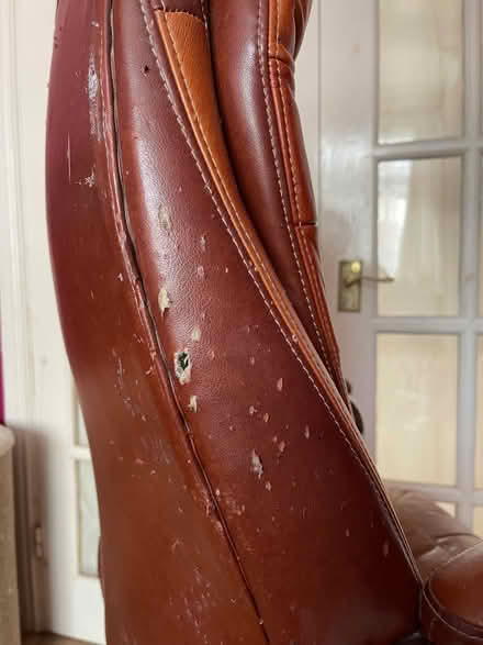 Photo of free Brown faux leather office chair (see description) (Chorley PR6) #4