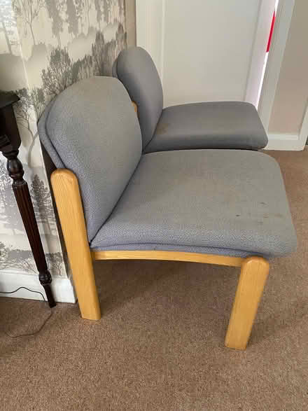 Photo of free 2 very comfy solid wood chairs (Mere Green Sutton Coldfield) #3
