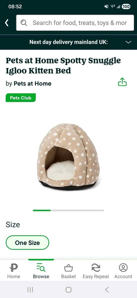 Photo of free Kitten igloo bed (Penrith CA11) #1