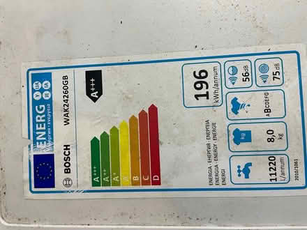 Photo of free Bosch Washing Machine (CB2 6RT) #3