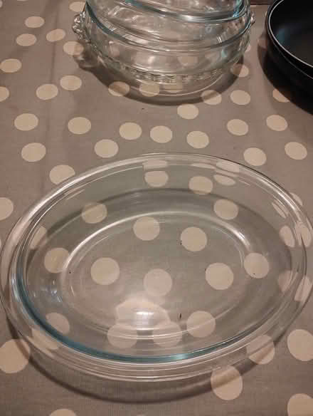 Photo of free 2 X frying pans/5 glass pie dishes (St Johns Woking) #1