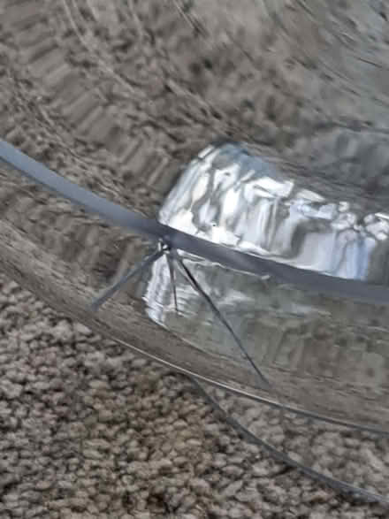 Photo of free Glass cake stand - with small crack (Bisley Old Road GL5) #2