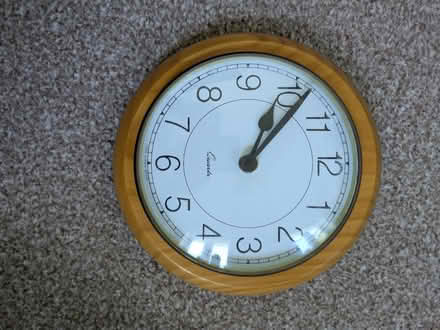 Photo of free Small pine wall clock (Old Basingstoke RG24) #1