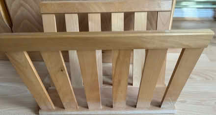 Photo of free Wooden magazine rack (Barkham RG41) #1