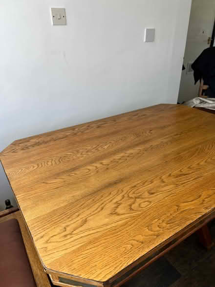 Photo of free Wooden L -Shaped Bench & Matching table (Wetherby LS22) #1