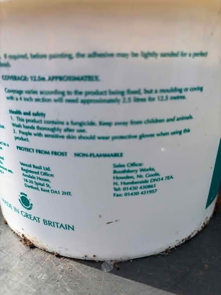 Photo of free Unused mouldings adhesive (Round Spinney) #3