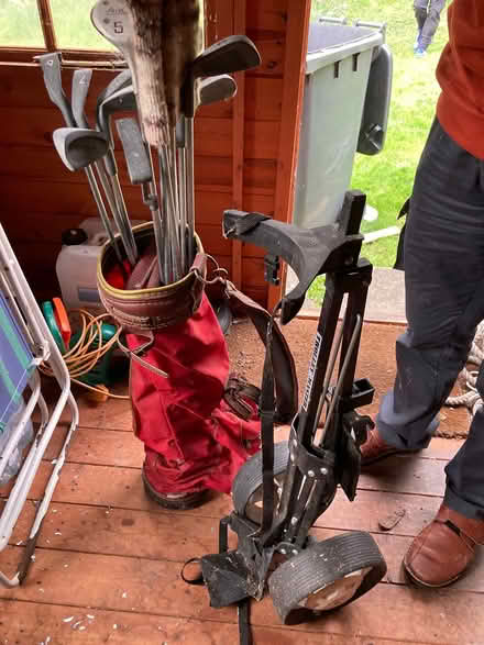 Photo of free Golf bag with cart (CT4) #1