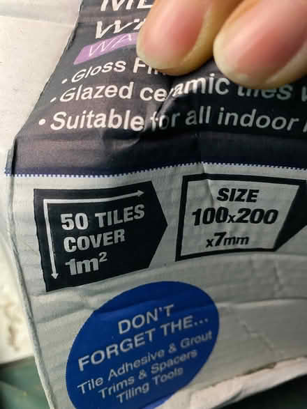 Photo of free Small white tiles (Ambrosden OX25) #3