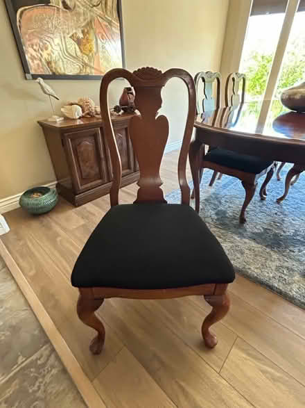 Photo of free Dining room table, 4 chairs, buffet (Elkhorn & Jones) #3