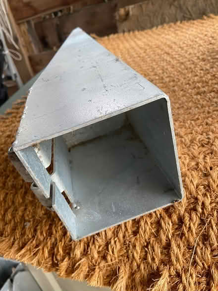 Photo of free 4 metal fence post spikes (Donnington/Speen) #2